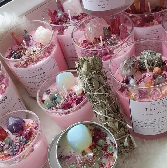 Dry Flower Massage High Quality Scented Candle For Home Decoration
