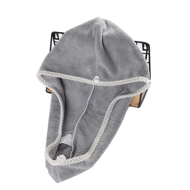 
Made In China Shower Turban Quick Drying Soft Multifunctional Brown Turban Towels 