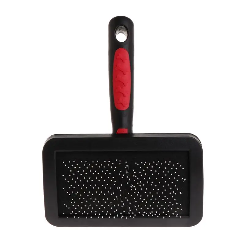 3 size soft massage stainless steel pins hair remove dog slicker brush