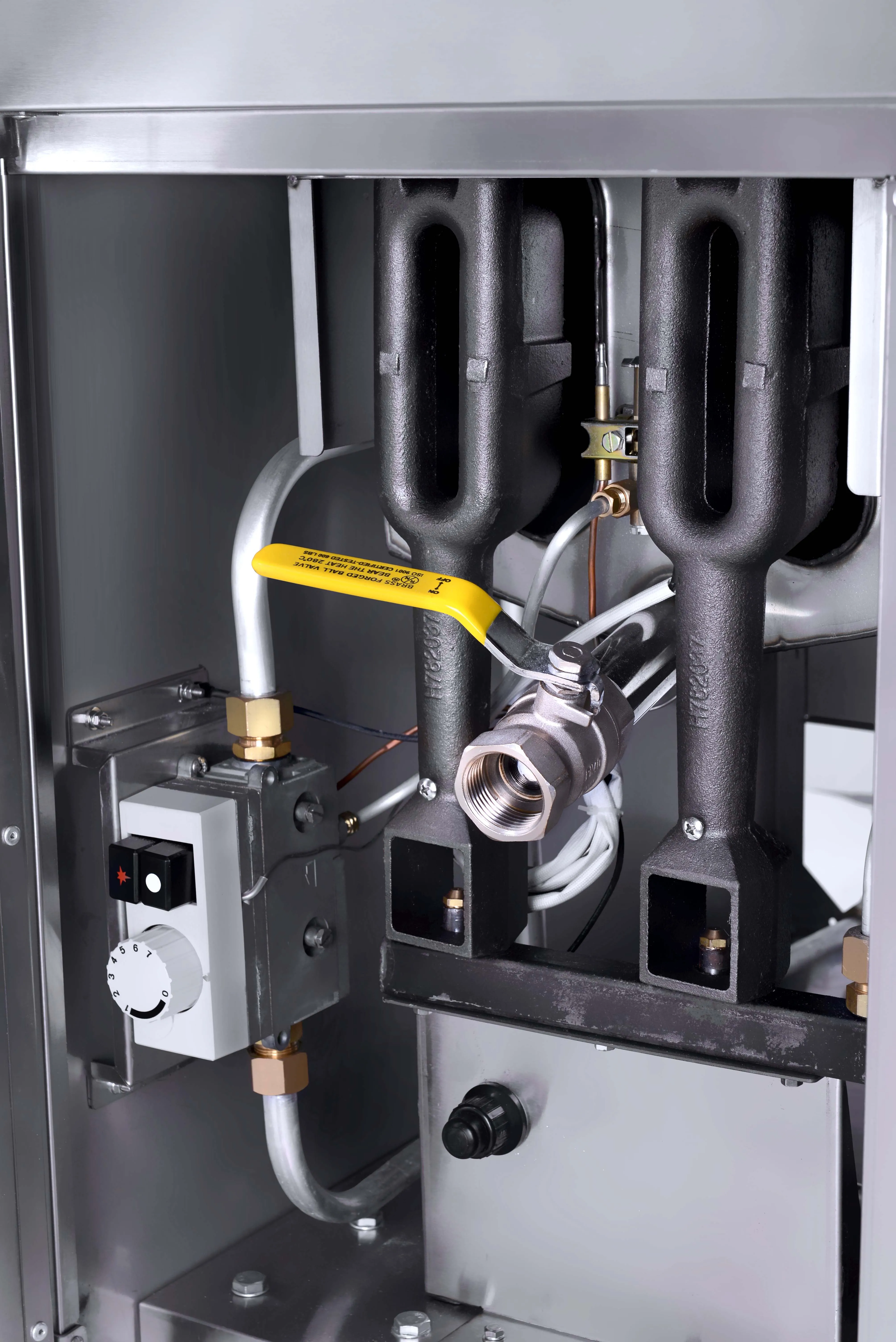 1-Tank 2-Basket Gas Fryer.,Industrial deep fryer,chicken fryer machine.