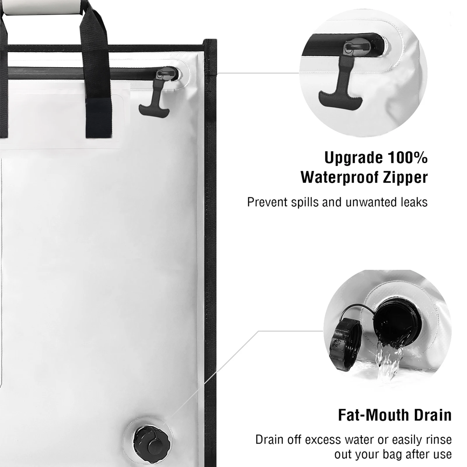 Buffalo Gear Insulated Larger Fish Cooler Bag 72*30in Leakproof Fishing kill Keep Ice Cold Fresh Portable Custom Fish Cooler Bag