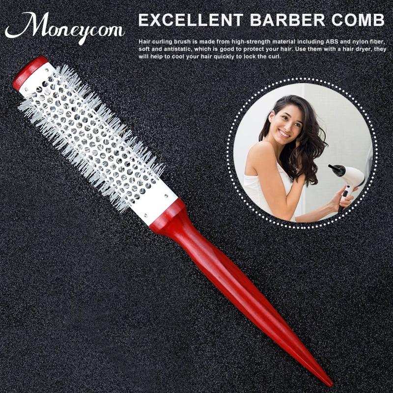 Natural Nylon Round Boar Bristle Brush Thermal Hair Brush Ionic Hair Extension Brush Hair Dryer Curling Comb