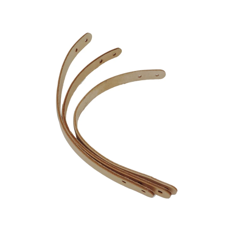 Furniture Soft Vegetable Tanned Leather Pull Handles Antique Doors Cabinets Pulls Knob Closet Drawer Genuine Leather Handle