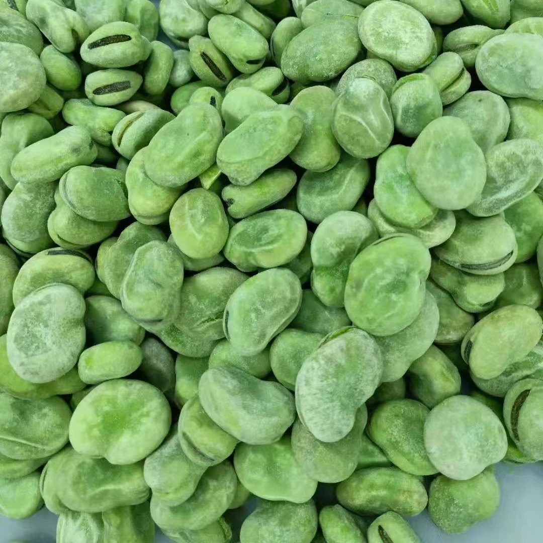 Low price new season iqf frozen green vegetables frozen peeled broad bean