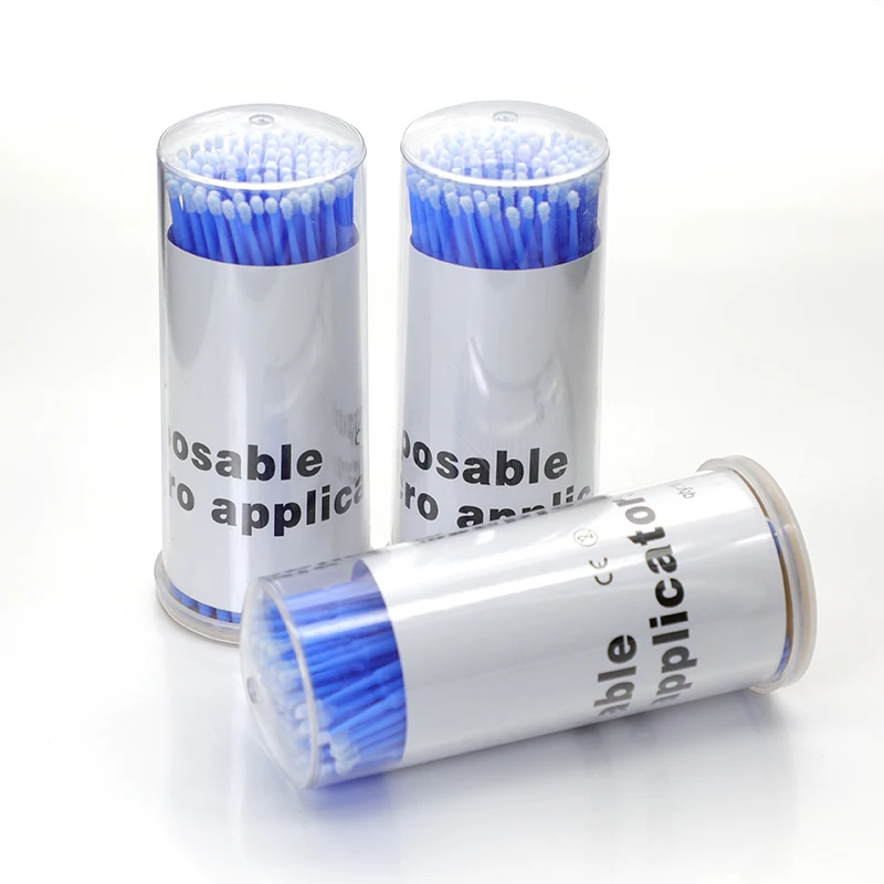 Barrel Tool Applicator Disposable Pale Lab Oral Adhesive Resin Micro Microbrush Lash Swab Wand Extension Dental Eye Brush Stick