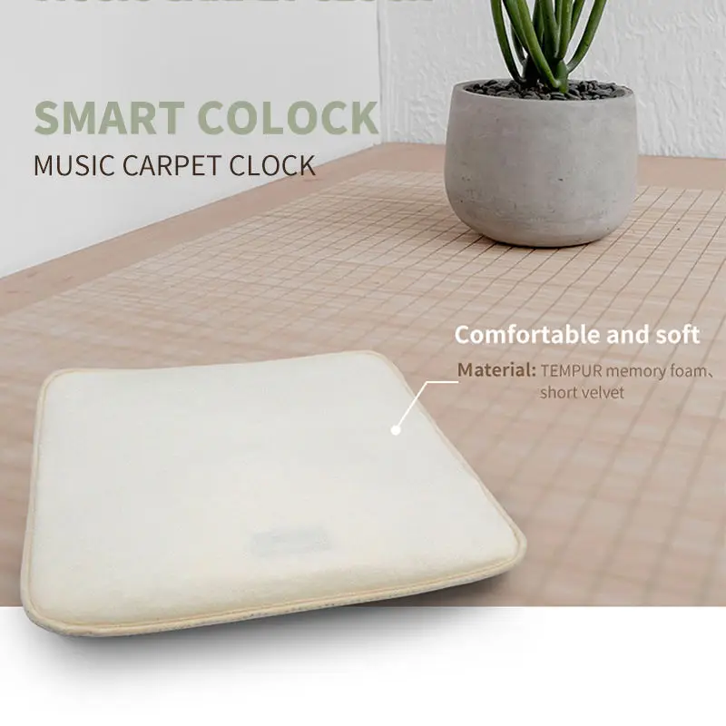 YIZHI Pressure Sensitive Alarm Clock Carpet Electronic Digital Clock Bedroom Anti-Slip Wear-Resisting Soft Mat