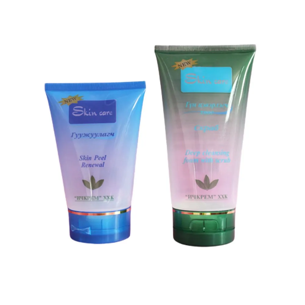 Empty 250ml 8 oz Transparent Body Cream Squeeze Tube with Flip Top Cap