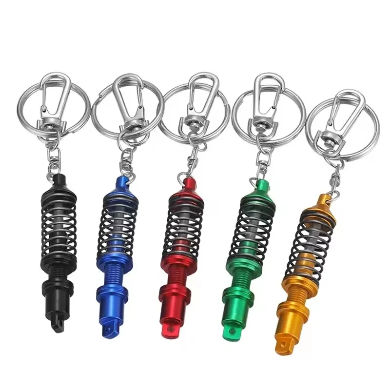 Auto Car piston gift Car Interior Accessories car metal keychain turbo gear hub pendant brake disc shock absorber keychain