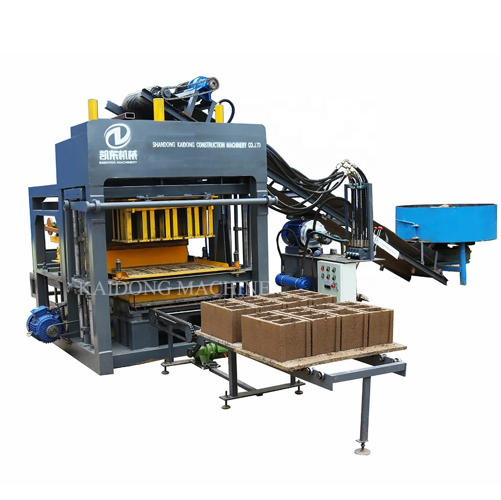China Factory Supply QT4-15 Interlocking Logo Bricks Making Machine Hollow Block Making Machine with Pump Bearing Gearbox