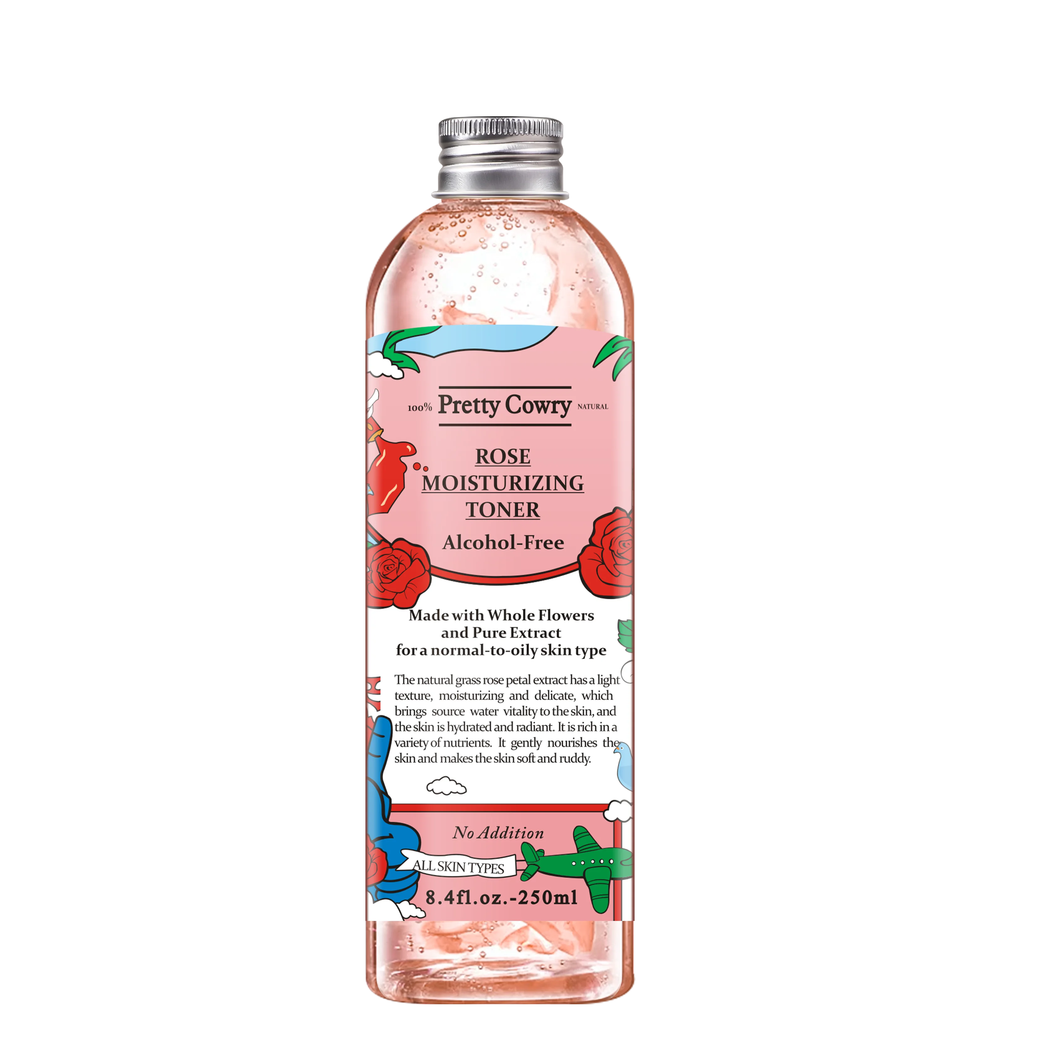 ROUSHUN aloe vera formula rose petal alcohol-free toner