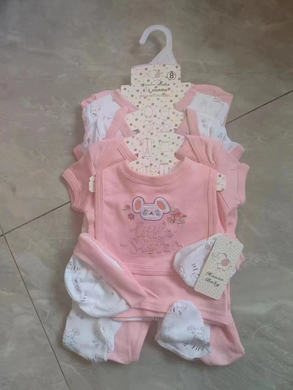 Custom Newborn Babies Gift Box Pure Cotton Clothing Sets Casual 5pcs 6pcs 8pcs New Born Baby Clothes Set