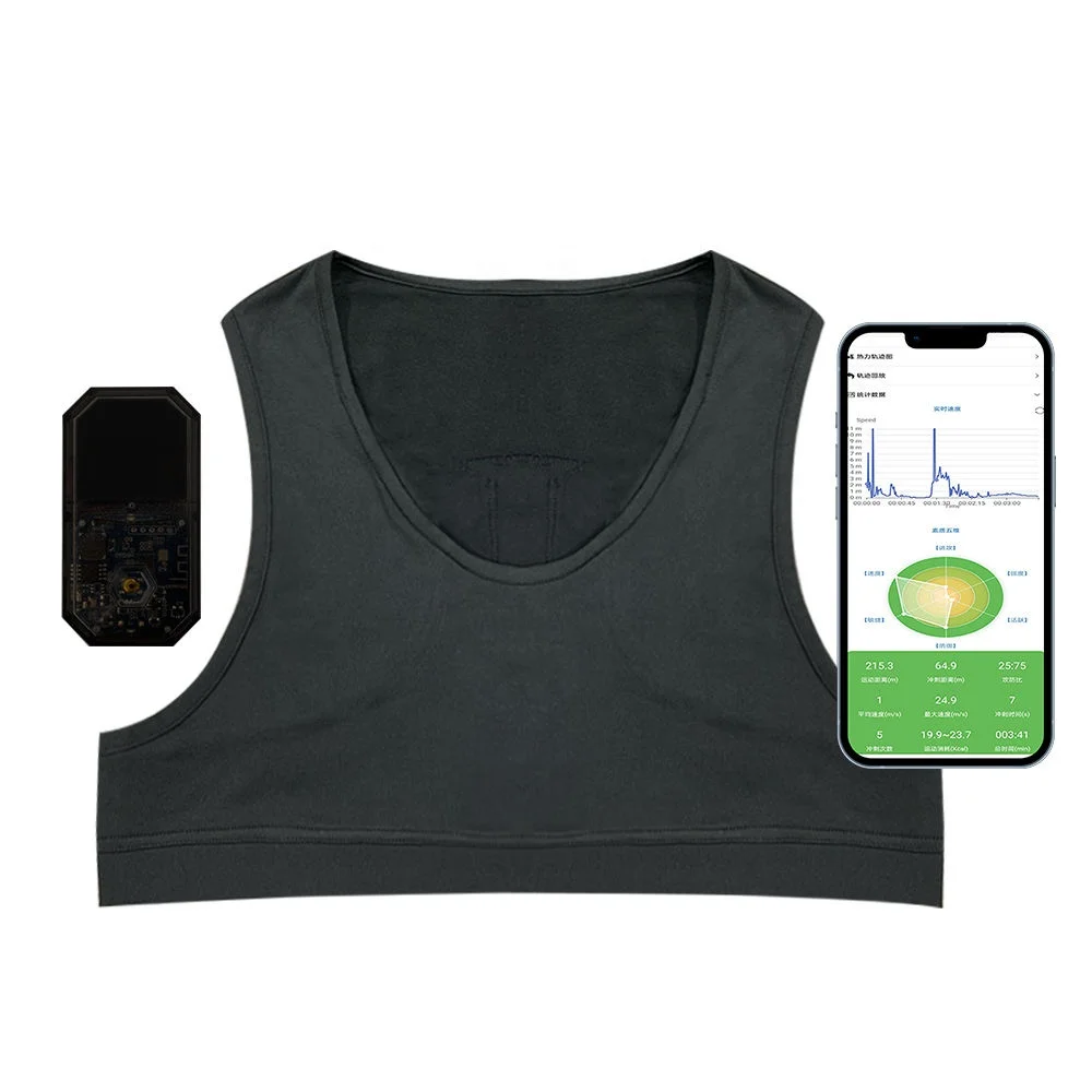 New APP Controlled Sports Activity Tracking System GPS Football Performance Action Monitor Wearable Vest