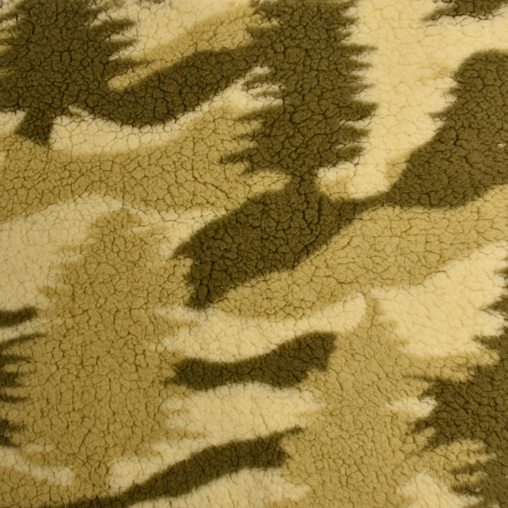 Wholesale Customized 100% Polyester Printed Fleece Short Pile Sherpa Imitation Plush Lamb Fake Fur Fabric for Garment Shoe Bag
