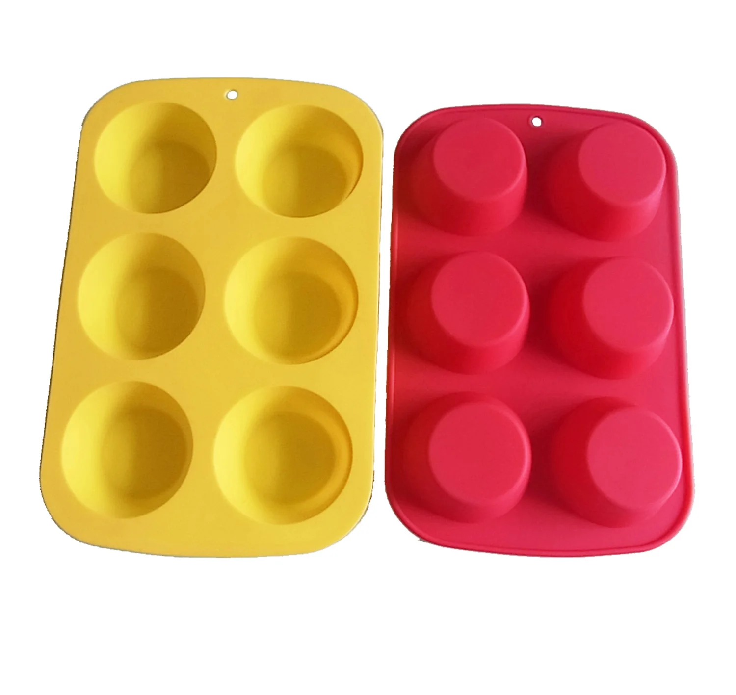 Hot Sale Silicone Cookie Baking Pan.6 Cups Cake Muffin