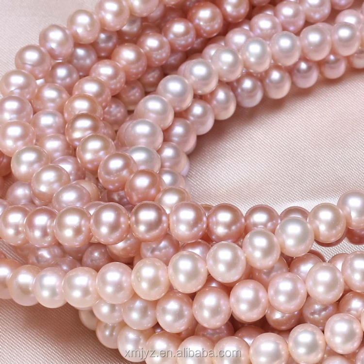 Certified  ZZDIY022 Freshwater Pearl 9-10Mm Four-Side Light  Basically Flawless  Pearl Strand Necklace