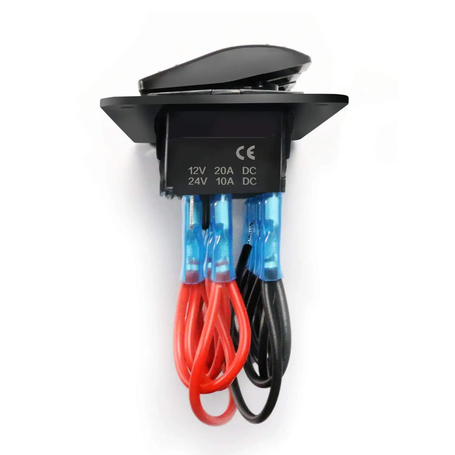 Waterproof ON Off Blue LED Backlight Boat Car Marine Toggle Auto Switches 24V 8 Gang Rocker 12V Switch Panel