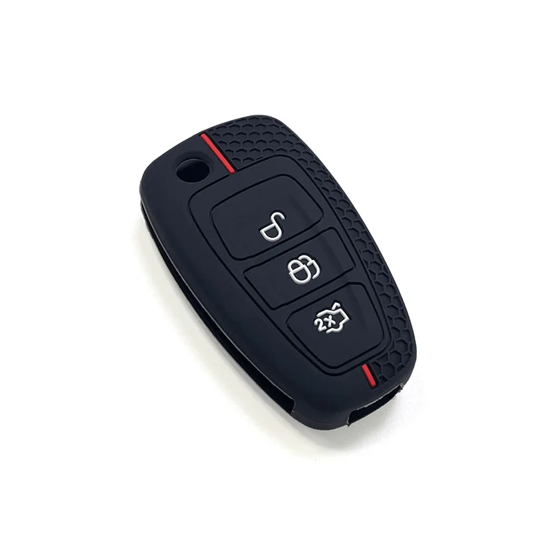 For Ford Silicone Car Remote Key Fob Cover Case Ranger C-Max S-Max For Focus Galaxy Mondeo Transit For Tourneo Custom