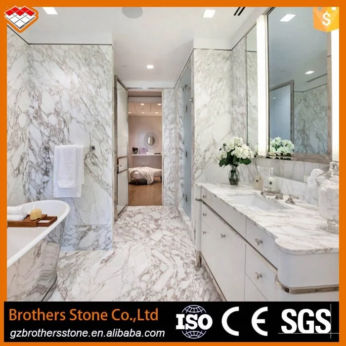 Newest Design Italy White Marble Stone Arabescato Corchia Marble Slab  for Bathroom Basin Countertop