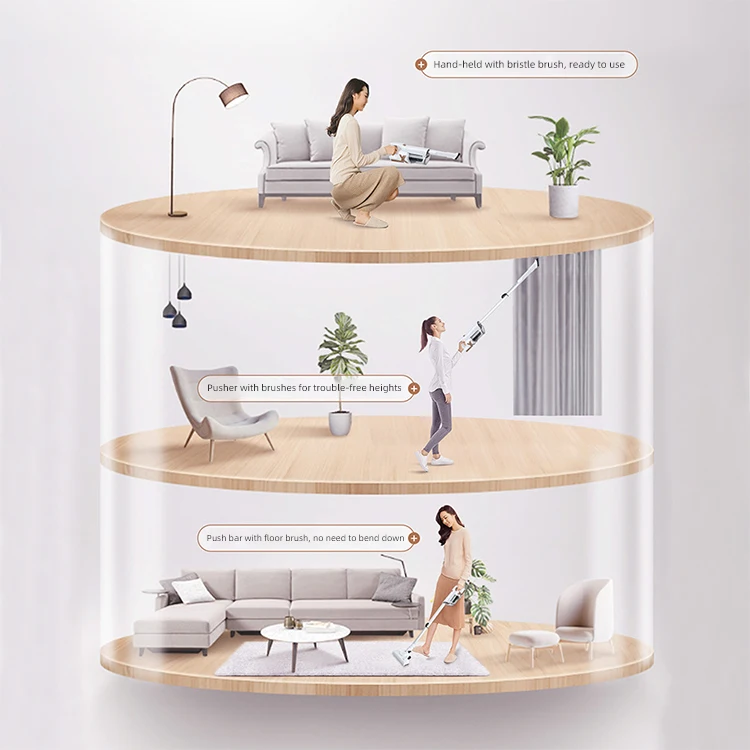 Klinsmann New Design T27 Household Floor Furniture Portable 2 in 1 Stick Vacuum Cleaner Wet And Dry