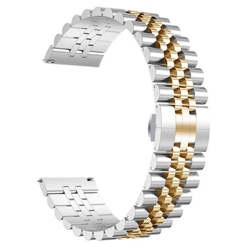 Wholesale popular Stainless Steel Strap Metal Watch Band For samsung galaxy watch 22mm band for Huawei watch Strap replacement