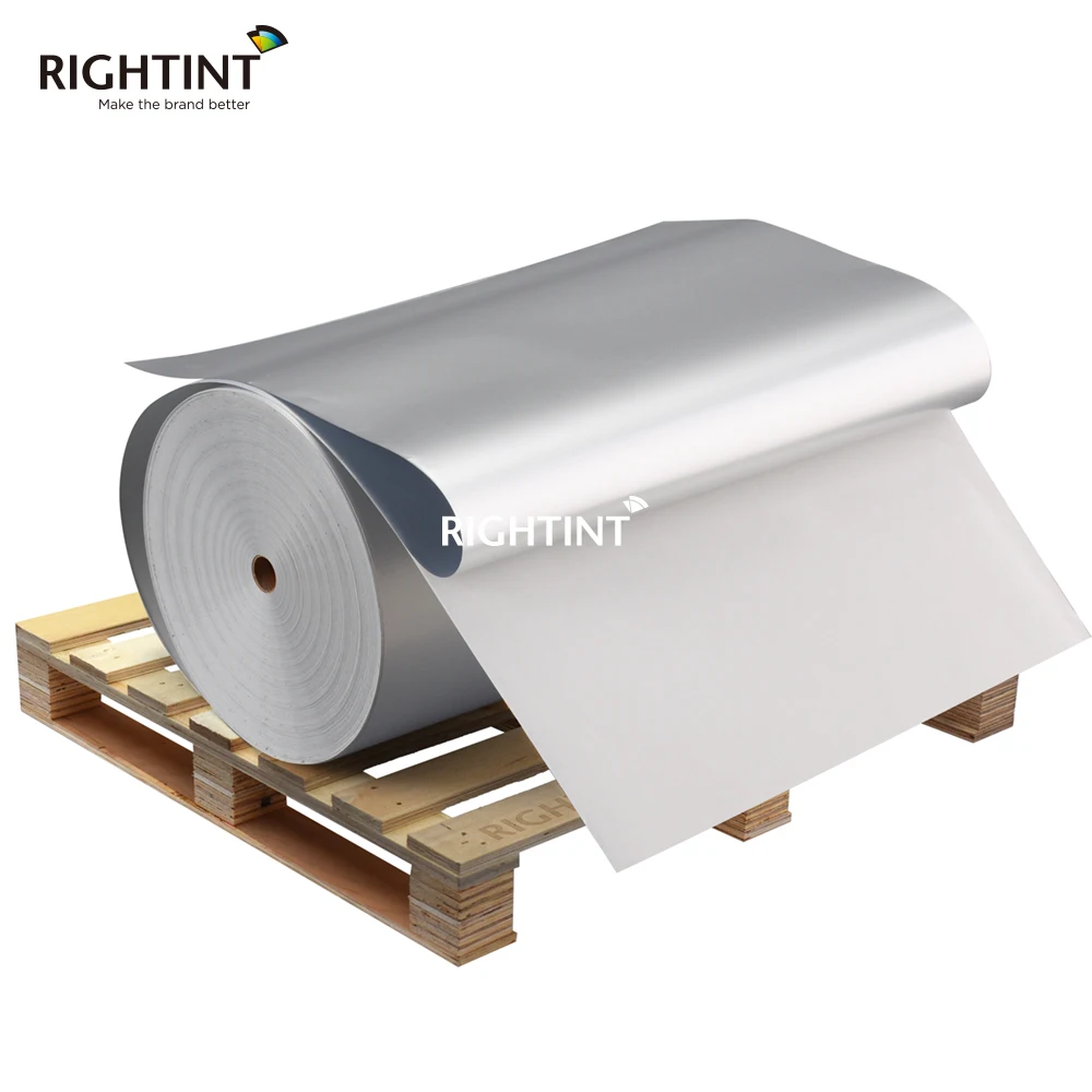 Flexography Manufacturers Custom Label PET Self Adhesive Labels Raw Material Jumbo Label Roll