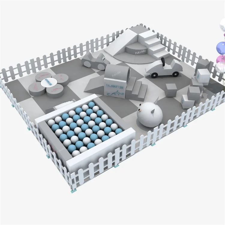 Leisure kids playground indoor soft play center party equipment toddler kids play areasoftplay with baby playpen ball pit