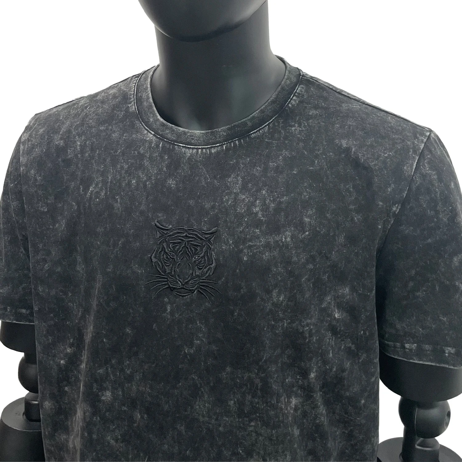 Men Stone Wash Tshirt Custom Vintage Anime Cotton T-shirt OEM Blank Vintage Rock T-shirt