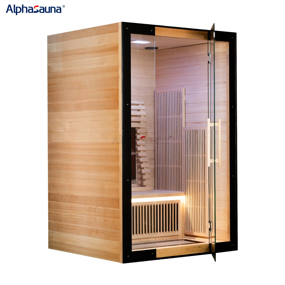 Portable Traditional Wooden Far Infrared Sauna For 1-3 People Producer for Sale