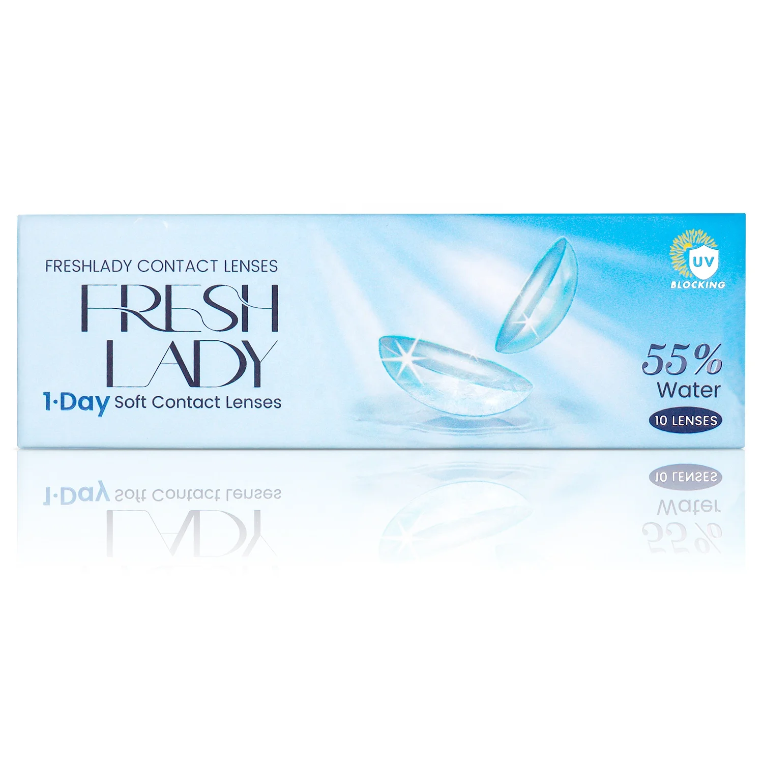 Контактные линзы Fresh Lady дневные контактные с новым изображением синих глаз оптовая продажа естественных цветов