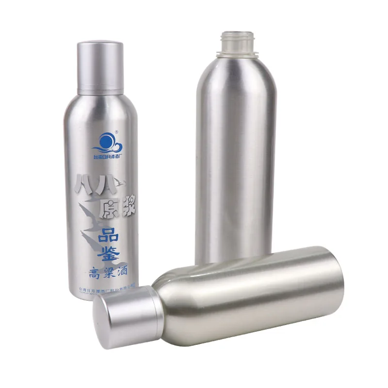 Алюминиевая бутылка для горячего тиснения спиртовых напитков и высококачественная Экологически чистая бутылка для водки на заказ 500 мл 750 мл
