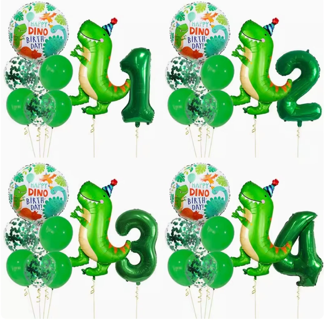 Birthday balloon party decorations 40 inch number cartoon character animal foil  balloons sets for kids birthday girl boy decor