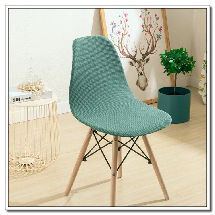 Waterproof Waffle Yeames Chair Slipcover Shell Shape Chair Cover hot Sale Design for home office