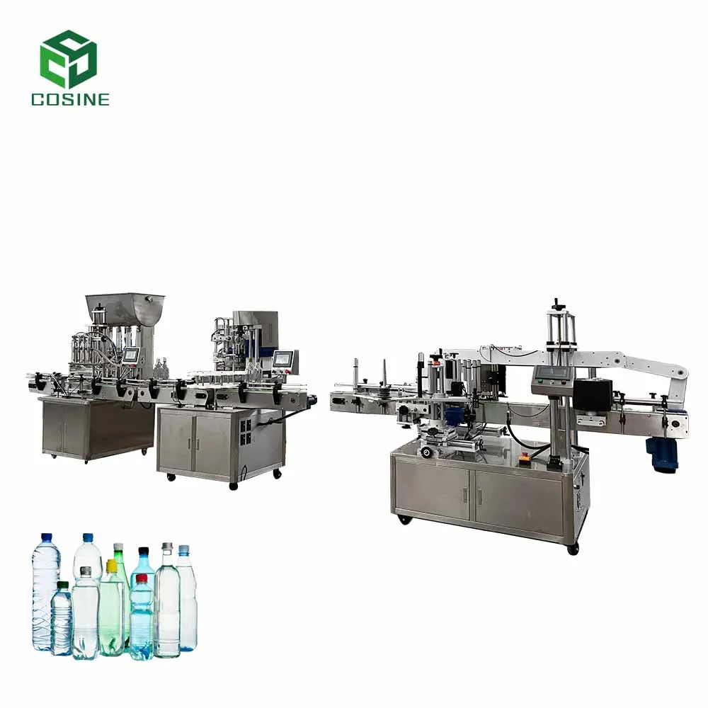 Servo Motor Automatic Oil Cans Thicker Liquid Paste Filling Cap Pressing Machine