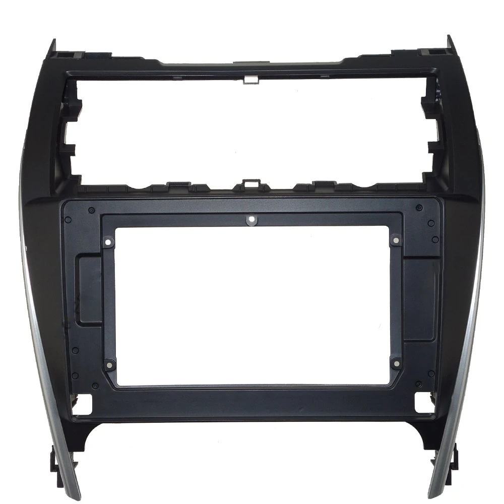 Car DVD Frame Audio Fitting Adaptor Dash Trim Kits Facia Panel 10.1inch For Toyota Camry 2012-2014 USA version Radio Player