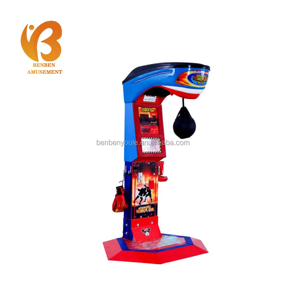 Big King Coin-Operated Sport Arcade Boxing Game Machine Kit Punching and Fire Boxing Machine