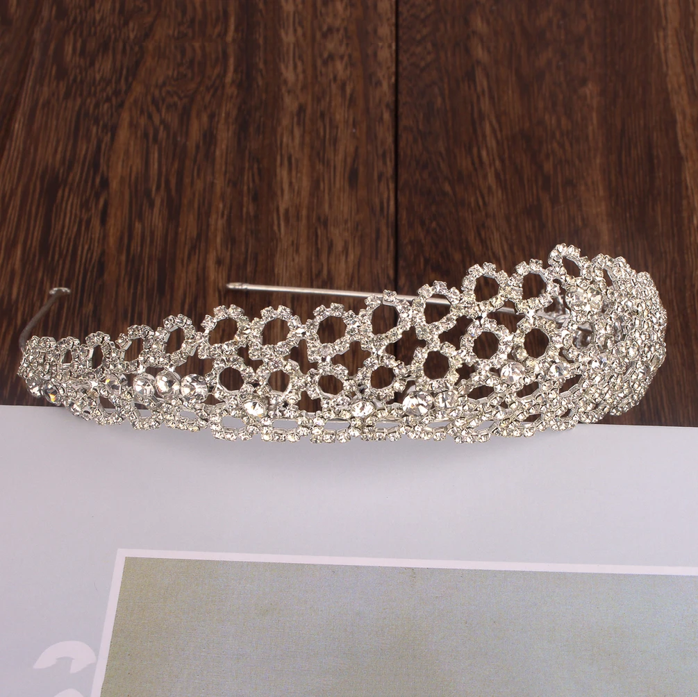 
Crystal Baroque Wedding Crown Headband Style Hair Accessory 