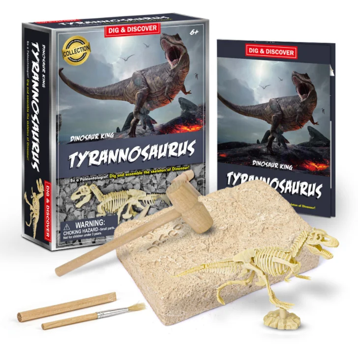 Popular Dinosaur DIY STEM Toys Dino Dig Excavation Kits For Kids