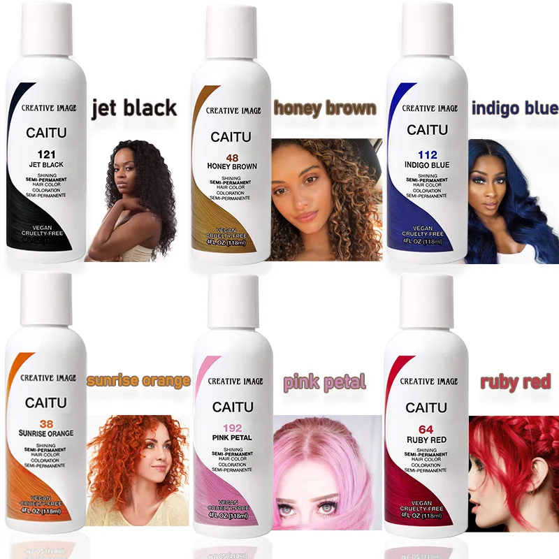 Wholesale Stock Hair Color Cream Hair Dye For Professional Salon Private Label Fast Semi-permanent Hair Color Cream