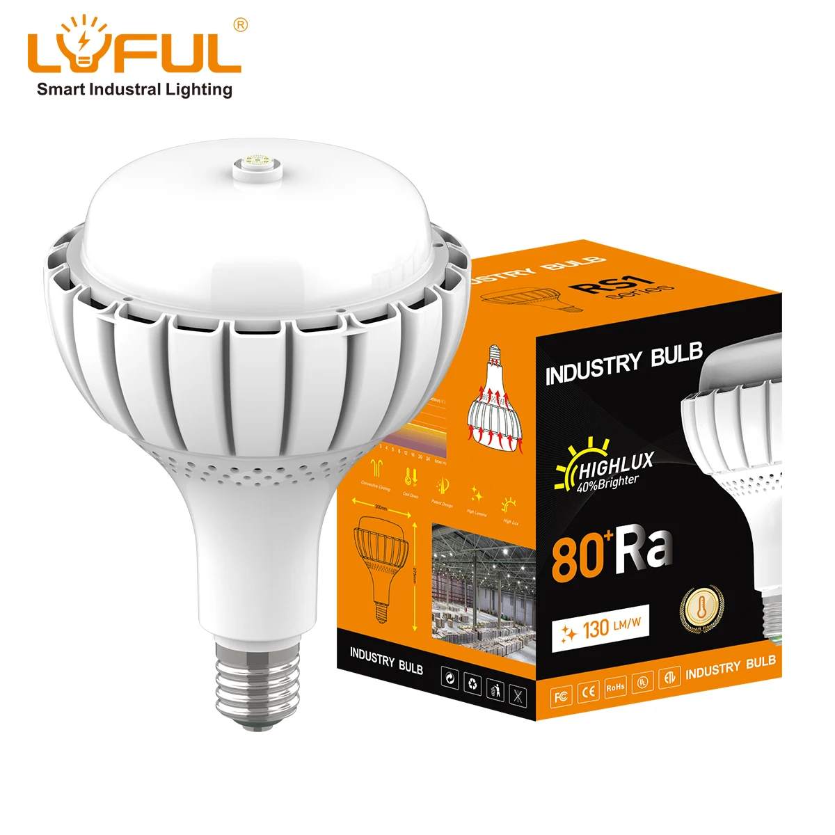 Good heat dissipation commercial bay lighting with Wi-Fi control