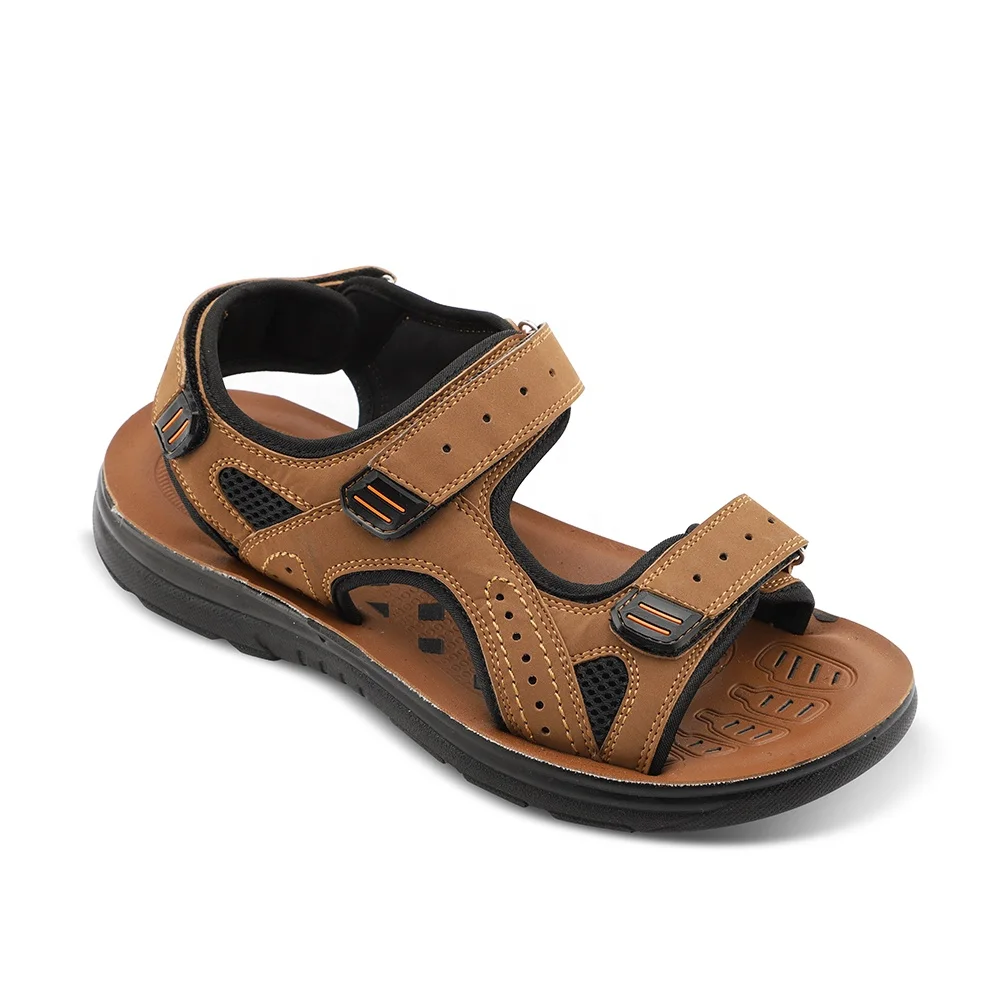 Летняя Нескользящая пляжная обувь с открытым носком; Повседневная Уличная обувь; Дышащие мужские сандалии на заказ