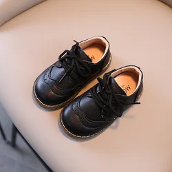 New Spring Autumn Children Leather Shoes for Boys Girls Casual Shoes Kids Soft Bottom Casual Outdoor Shoes Baby Sneakers