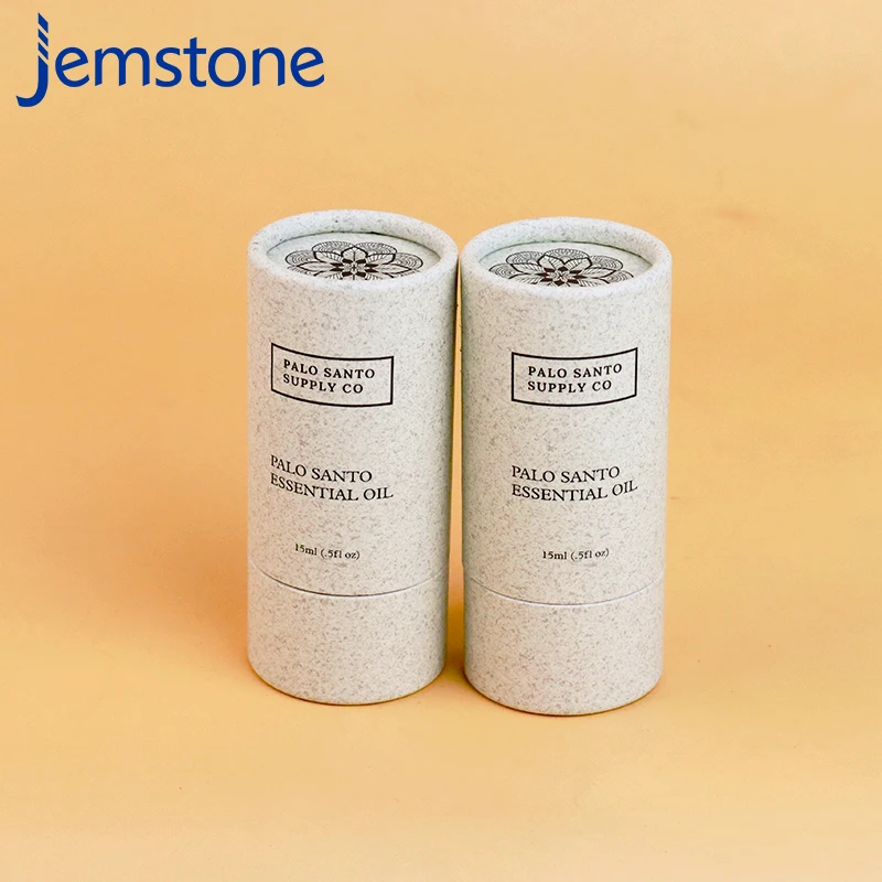 Биоразлагаемые упаковочные коробки с логотипом, цилиндрические бумажные трубки, круглые коробки, бумажные трубки, упаковочные коробки для эфирного масла