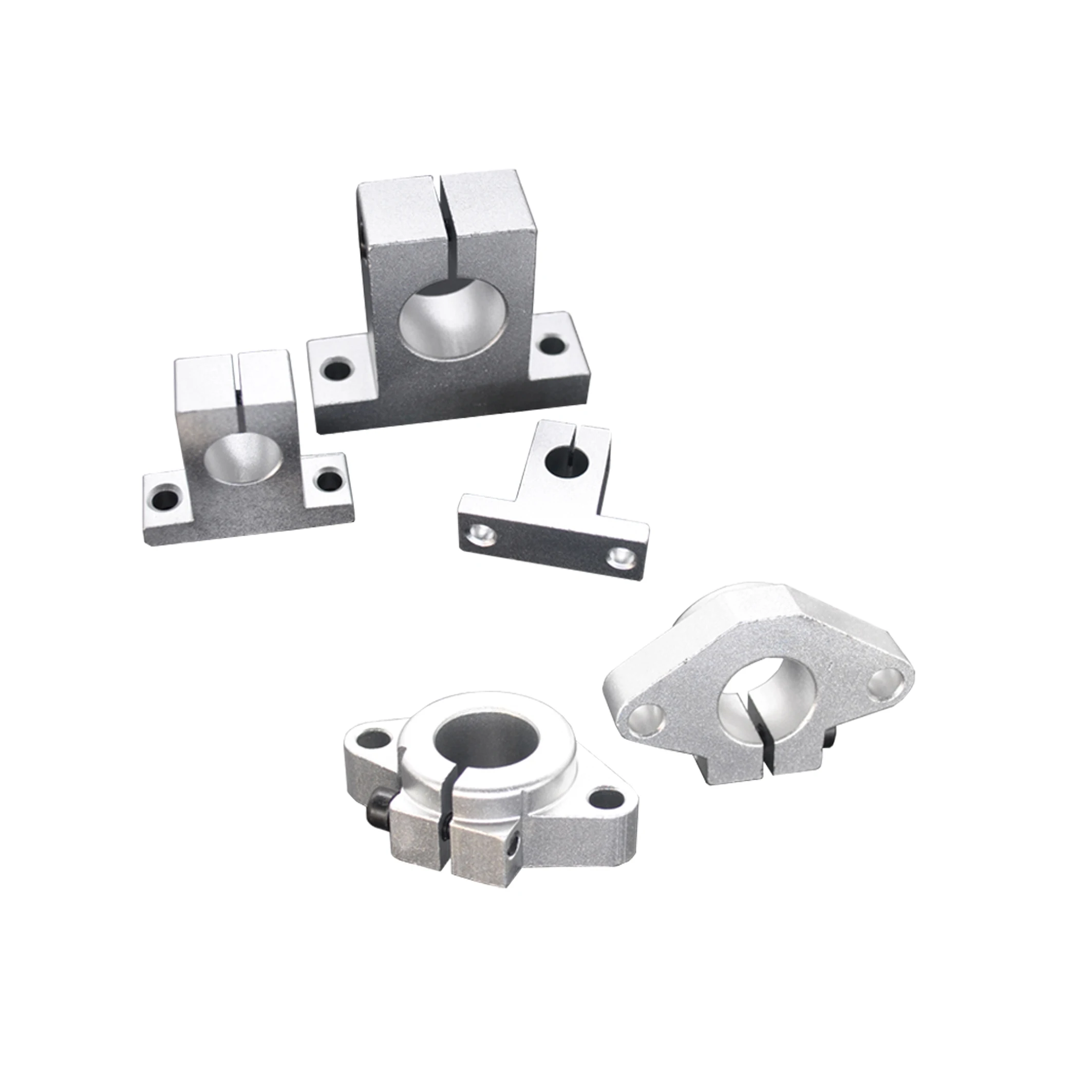 Optical axis support seat aluminum bracket rhombus horizontal fixed seat guide bar seat SHF16/20/25/30