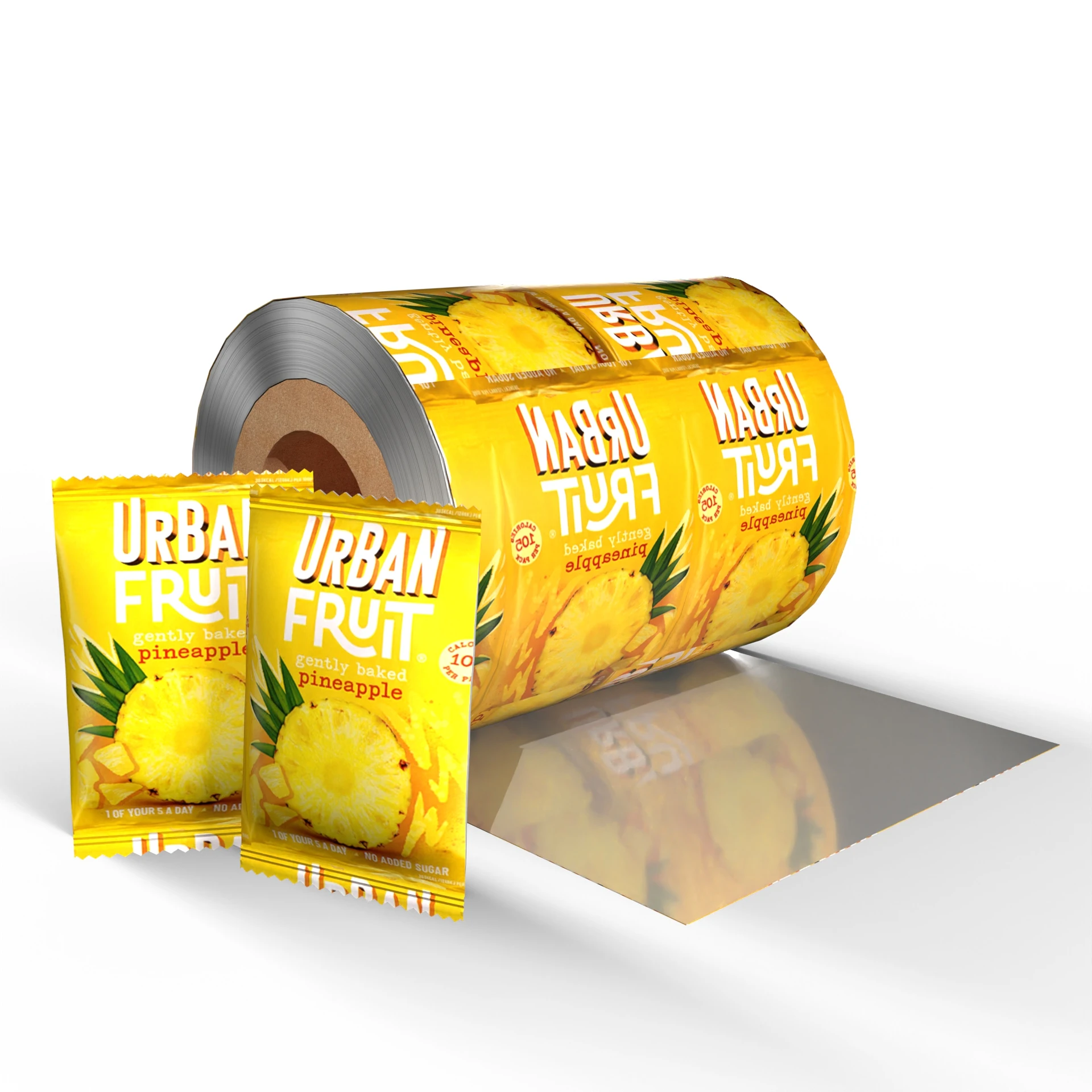 Customized printed metallized aluminum foil composite food packaging roll film biscuit puffed food packaging film