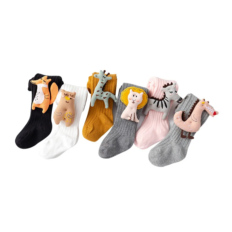 Children Girls Tights Velvet Candy Colors Cute Dance Doll Print Tights for Baby Kids Girls Pantyhose Stocking for 1~12 Y Kids