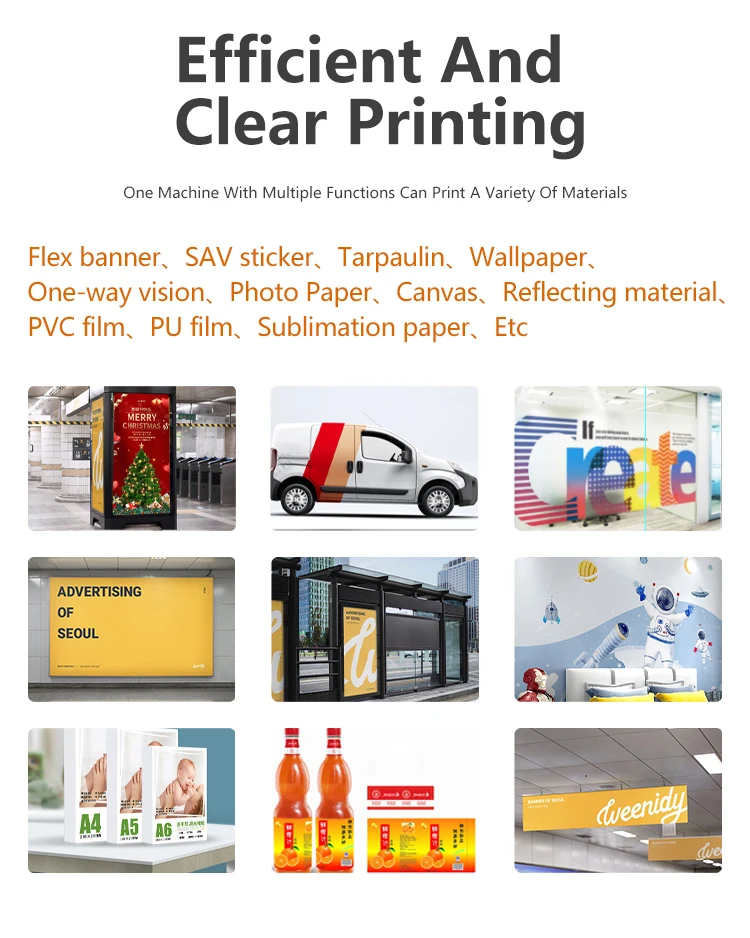 Factory supply  free technical support automation 1.8m DX5/DX7/i3200 eco solvent printer  inkjet printer sublimation printer
