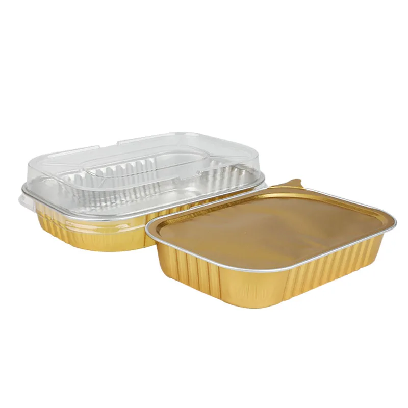 320ml Disposable inflight food packing microwave oven safe aluminum foil airline food trays/container /box
