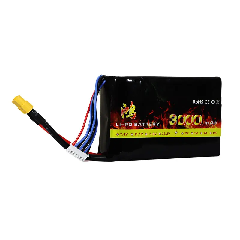 Drone Battery UVA Batteries 6S 22.2V 5000mAh 50C Lipo Battery for RC Drone RC Helicopter and FPV