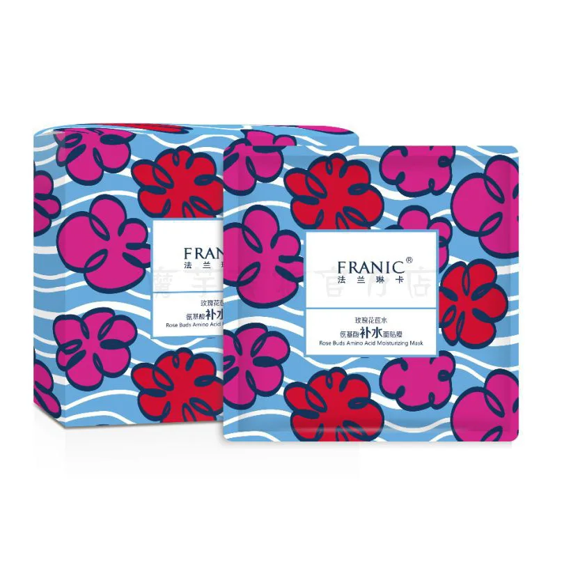 Uniasia Guangzhou Rose Beauty 25G Collagen Essence Full Face Facial Essence Mask Sheet