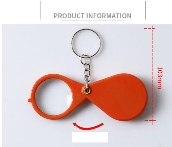 Portable Magnifying Glass Reading Amplifier For The Elderly Reading Hd Reading Mirror Keychain Magnifying Glass